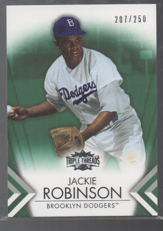 JACKIE ROBINSON 2007 TOPPS TRIPLE THREADS EMERALD PARALLEL #98