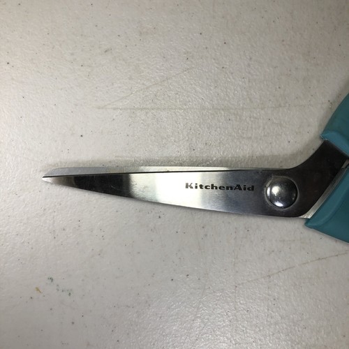 KITCHENAID Stainless Steel KITCHEN SHEARS/SCISSORS w/Comfort Grip Handles TEAL - Picture 2 of 9