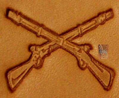 CRAFTOOL -  TANDY LEATHER FACTORY - 3D STAMP -  8688-00  -  RIFLES  