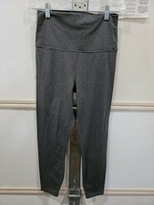 Members Mark Womens Zen High-Rise Lightweight Ankle Leggings L Heather Charcoal