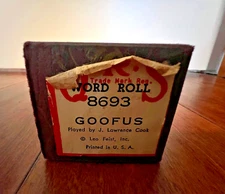 Q.R.S  #8693 GoofusPlayer Piano Roll