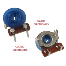 Original Astatic D-104 5K Ohm Horizontal Slotted Wheel Trimmer Potentiometer  