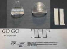 Anello, gancio Go Go trasparente per scorrimento delle tende sui bastoni Ø35 mm