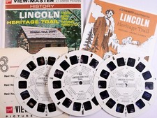 View-Master Lincoln Heritage Trail 3 reel packet/booklet A390 - GE1