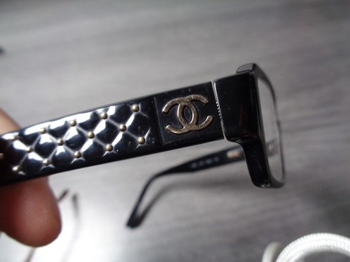 Chanel 3193 c.501 Schwarz Silber Brille Brillengestell 52-16 135 Italy Designer Damen - Bild 5 von 12