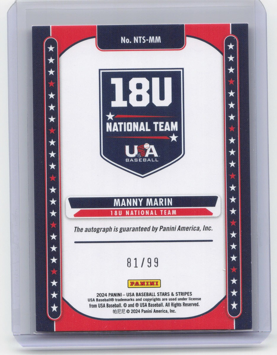 2024 Panini Stars & Stripes #NTS-MM Manny Marin Red Auto #/99 | eBay