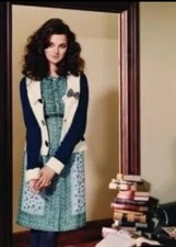 Anna Sui For Anthropologie Sz 8 Elfine Stitch Floral Silk Shift Sheath Dress #W3