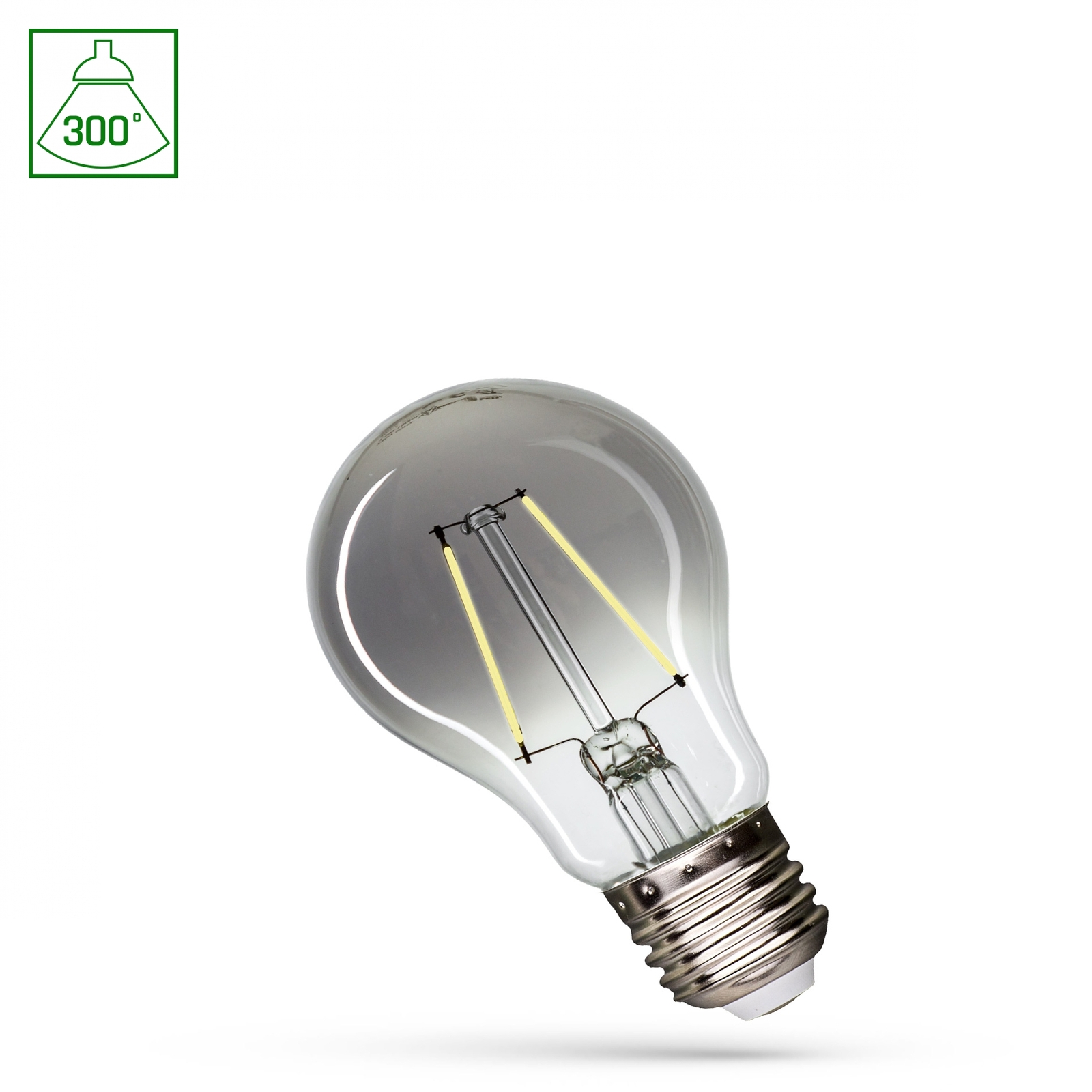 LED E27 2.5W 230V AC Neutral White FILAMENT COG 150 Lumen 300°