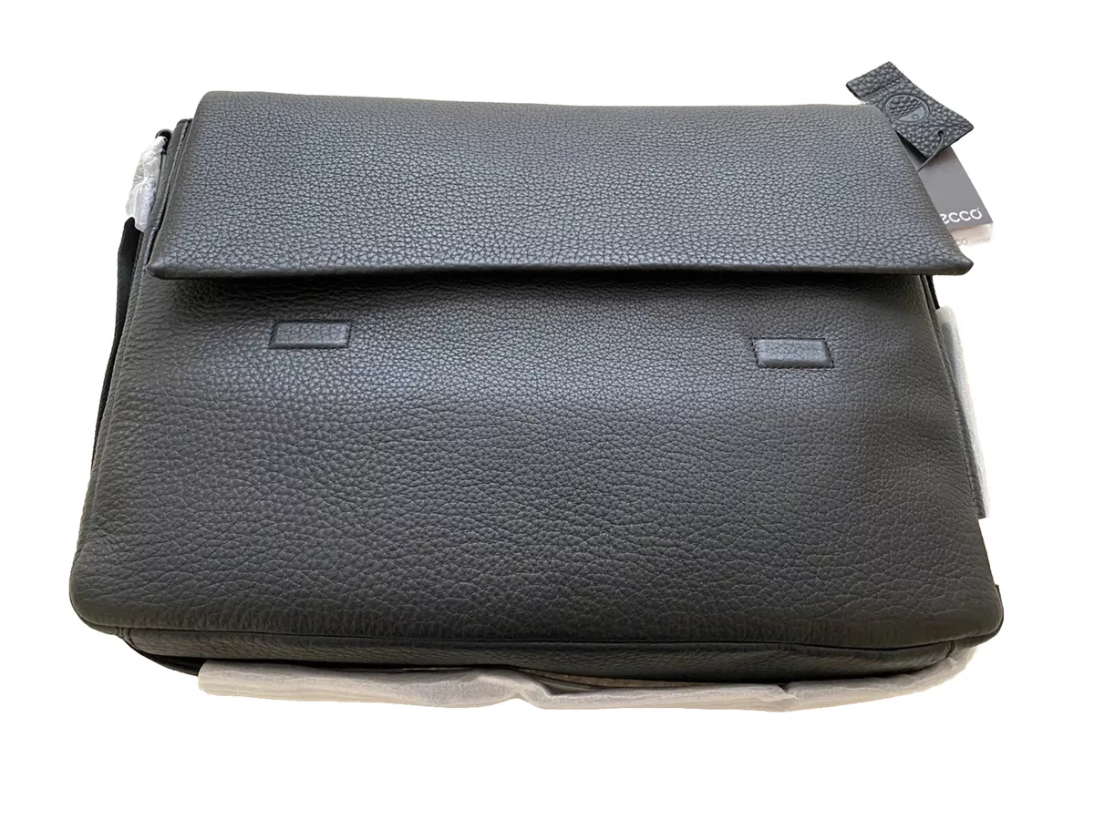 ECCO Mads Laptop Bag Case Topgrain Black | eBay