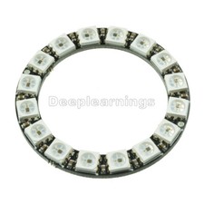 1PCS 16-Bit RGB LED Ring WS2812 5050 RGB LED  Integrated Drivers For Arduino