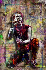 Gerard Way of My Chemical Romance Colorful Poster, MCR Art 4 Free Shipping US