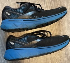Brooks Ghost 14 Black Royal Blue Athletic Sneakers 1103691D056 Mens Size 7 Med D