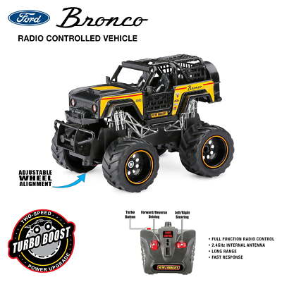 New Bright (1:24) Ford Bronco Battery Remote Control Yellow Truck