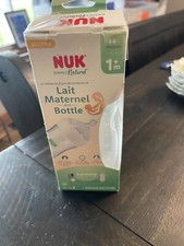 NUK Simply Natural, Breast and Bottle with Safe Temp, 1 Months Medium Flow 9 oz
