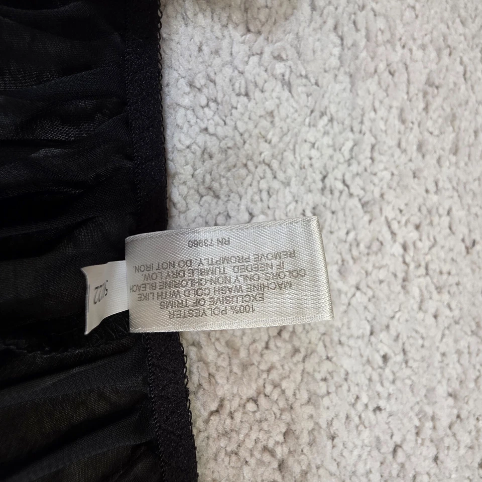 Babydoll negro para mujer Top malla plisado chamisal Avenue Body 22/24 Foto 4 de 4