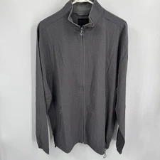 Linksoul Morris Jacket Mens L Gray Golf Full Zip Lightweight Performance