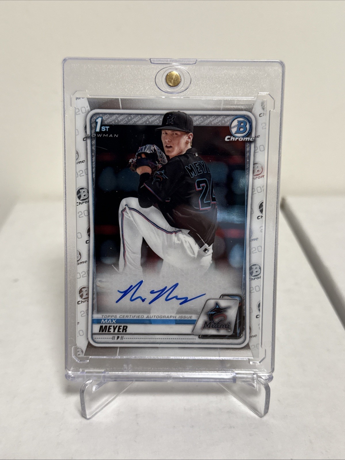 2020 Bowman Draft - Chrome Draft Picks Autographs Max Meyer #CDA-MM (AU, RC)