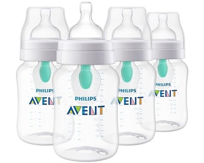 Philips Avent Baby Bottles 9oz Anti Colic Nipple 4 Pack New