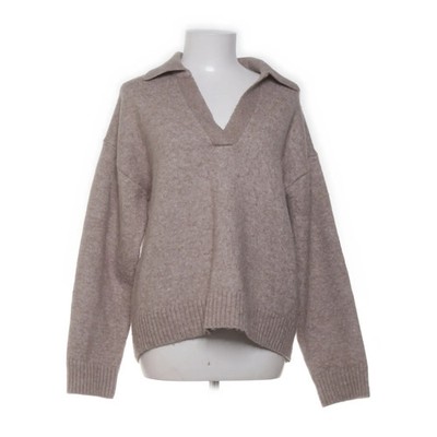 H&M, Strickpullover, Größe: S, Beige, Acryl/Polyester/Wolle, Fischgräte #oyE