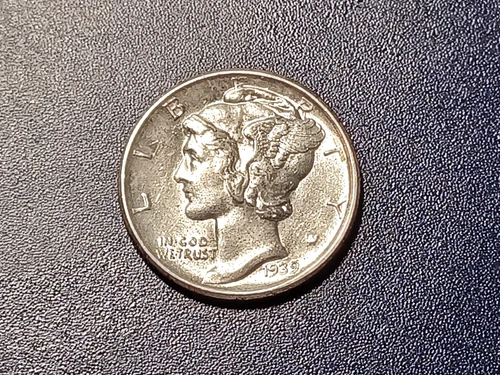 Gem BU 1939-D Mercury Dime