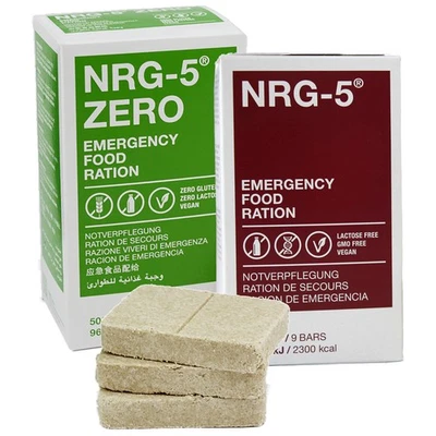 KATADYN NRG-5 + NRG-5 ZERO Set 2x 500 g Notnahrung Notverpflegung Outdoor Notration