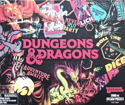 DUNGEONS & DRAGONS - COLLAGE - Paladone Puzzle  PP8321DD - 1000 Teile
