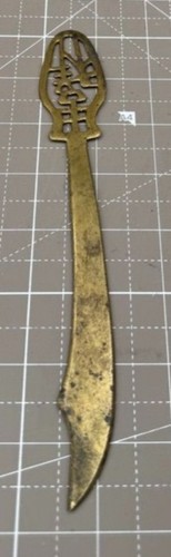Vintage Brass Chinese Motif 7 3/4" Letter Opener - Picture 2 of 6