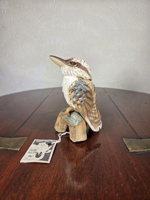 Vintage Brian Holton Studio Keramik Kookaburra Figur Melbourne Australien 