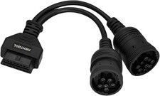 OBD 6pin 9pin Cable for Truck 6 9pin to OBD2 16pin Adapter Heavy Duty Truck Scan