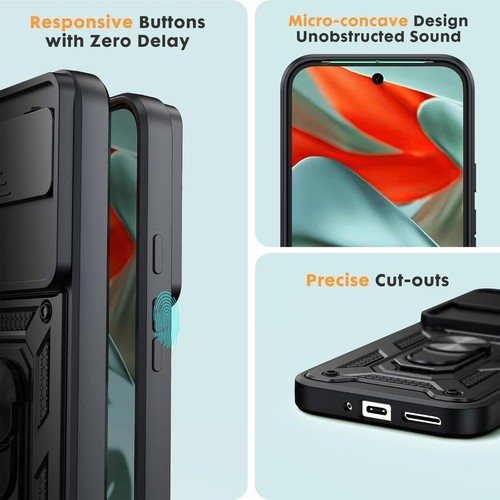 Étui Pour Google Pixel 10 Pro XL Antichoc Support Bague Téléphone & Écran Garde - Photo 4 sur 40