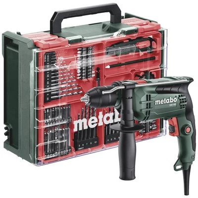 Metabo SBE 650 Set 1 vitesse-Perceuse à percussion 650 W - Photo 1/4