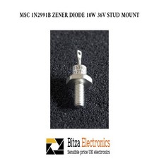 Image of MSC 1N2991B ZENER DIODE 10W 36V Stud Mount Zener Diode Metal Package