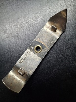 Vintage Heuer USA Folding Bottle/Can Opener Camping Hiking Keychain Sized