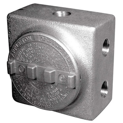 APPLETON ELECTRIC GRSS100 Conduit Outlet Body,Aluminum,Trd Sz 1in 6RVG1