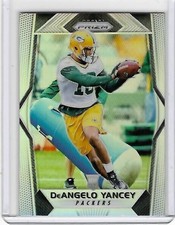 Green Bay Packers DeANGELO YANCEY 2017 Panini Prizm ROOKIE Football Card. rookie card picture