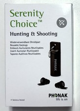 Phonak Serenity Choice Hunting & Shooting Reusable Earplugs Hearing Protection