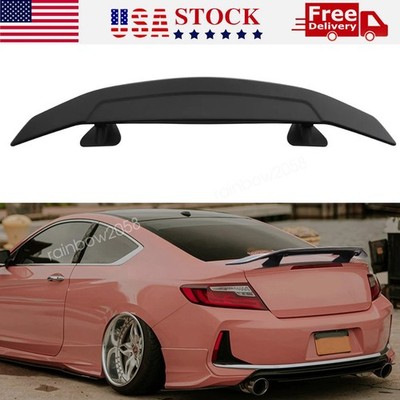 For Honda Accord Sedan 46'' Matte Black Car Rear Trunk Spoiler Lip Wing Racing