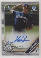 2019 Bowman Chrome Prospects Refractor 157/499 Zack Brown #CPA-ZB Auto 7qg