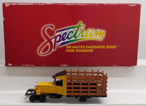 Camión ferroviario Bachmann 82397 escala G calibre estrecho amarillo y negro EX/caja | Condition: Used