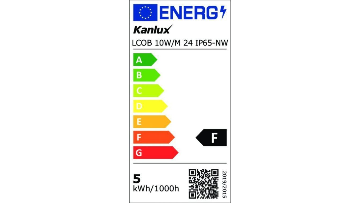 Tama LED 24V LCOB 10WM 24 IP65-NW 920lmm 4000K Ra90 IP65 rolka 5mb 3 lata Gwa 9890₽