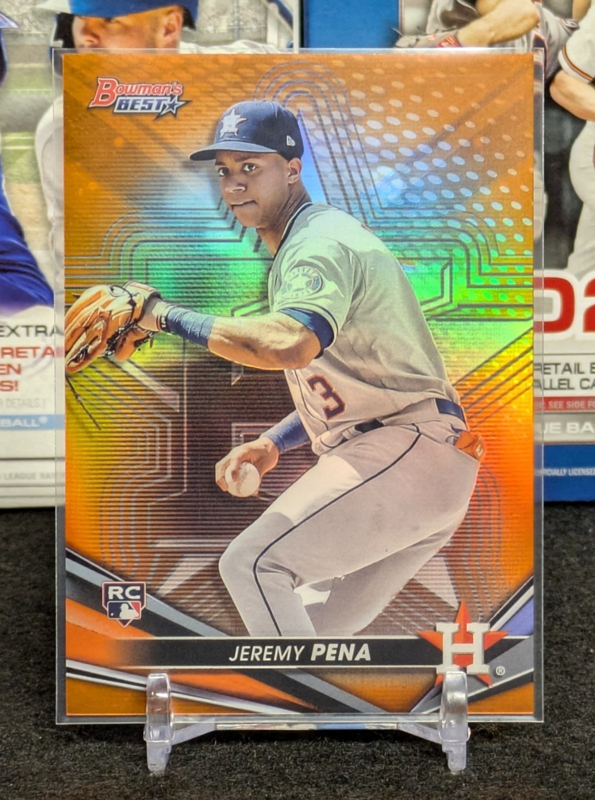2022 Bowman's Best Jeremy Pena Orange Refractor /25 Astros RC Rookie Parallel 26