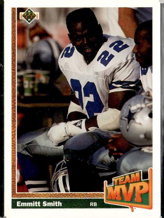 Emmitt Smith #456 Football Cards 1991 Upper Deck trading card — raw and PSA graded price guide