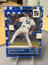 Andre Jackson 2022 Donruss #48 Rated Rookie INDEPENDENCE DAY LA Dodgers - SSP