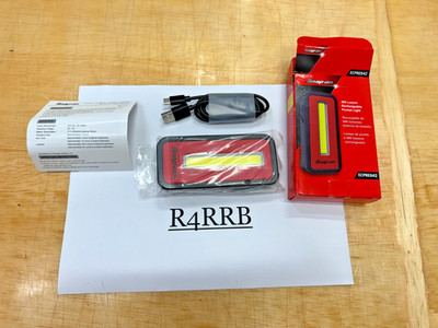 Snap-on Tools NEW RED 400 Lumen Rechargeable 120° Foldable Pocket Light ECPRE042