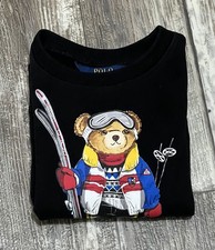 Polo Bear Ralph Lauren Ski Bear Crew Sweatshirt Kids 5 Pullover Cotton Polyester