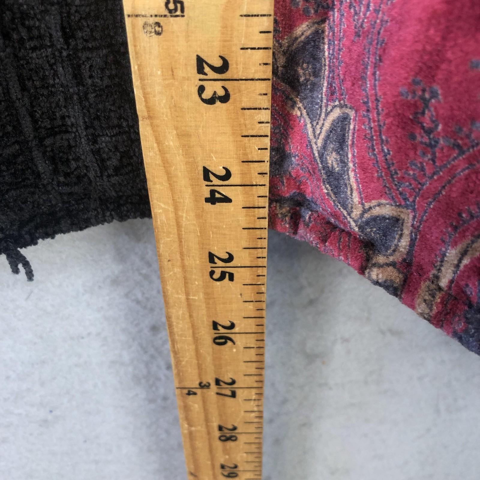 Retro Jacket Womens Medium Black Patchwork Velvet… - image 6