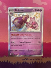 Pokemon Card Tinkaton 167/091 Shiny Paldean Fates Near Mint
