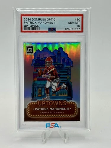 2024 Panini Donruss Patrick Mahomes II Uptown PSA 10
