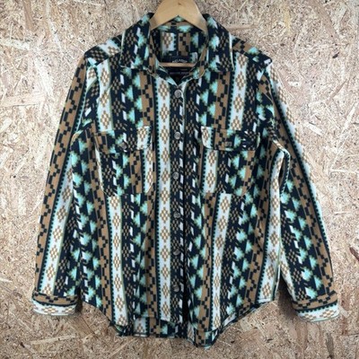 Billabong Fleece Shirt Damen Medium Multi Aztec Adventure Division Vintage