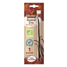 VAHINE Gousse de vanille grand cru intense corsée Bourbon de Madagascar bio